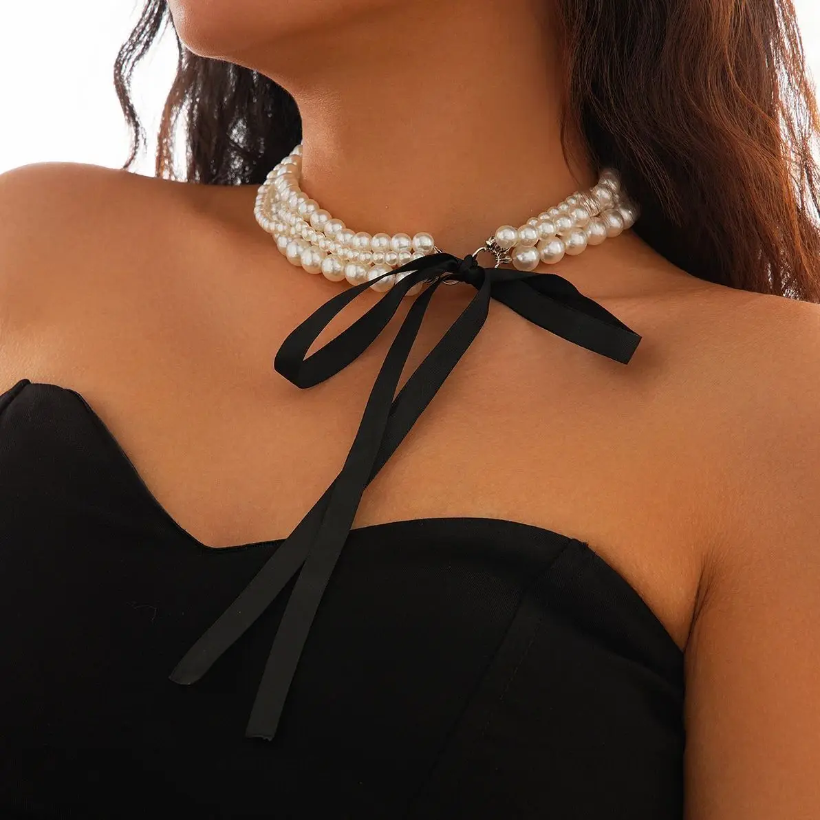 KunJoe Elegant Multilayer Imitation Pearl Necklace Women Long Velvet Ribbon Bow Choker Wed Banquet Jewelry Bridal Collar Chain
KunJoe Elegant Multilayer Imitation Pearl Necklace Women Long Velvet Ribbon Bow Choker Wed Banquet Jewelry Bridal Collar Chain