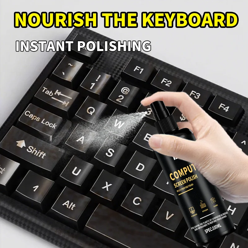 KJM Computer & Electronic Polish Spray 100ml - For Screens, Keyboards, Camera, Phones, Quick Cleaning & Shine Restoration, Safe
KJM Computer & Electronic Polish Spray 100ml - For Screens, Keyboards, Camera, Phones, Quick Cleaning & Shine Restoration, Safe