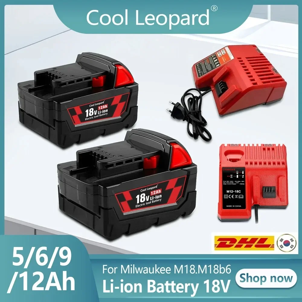 100% Original 18V 6Ah Replacement Lithium Ion Battery For Milwaukee M18 Power Tool Batteries 48-11-1815 48-11-1850 48-11-1860 Z5
100% Original 18V 6Ah Replacement Lithium Ion Battery For Milwaukee M18 Power Tool Batteries 48-11-1815 48-11-1850 48-11-1860 Z5