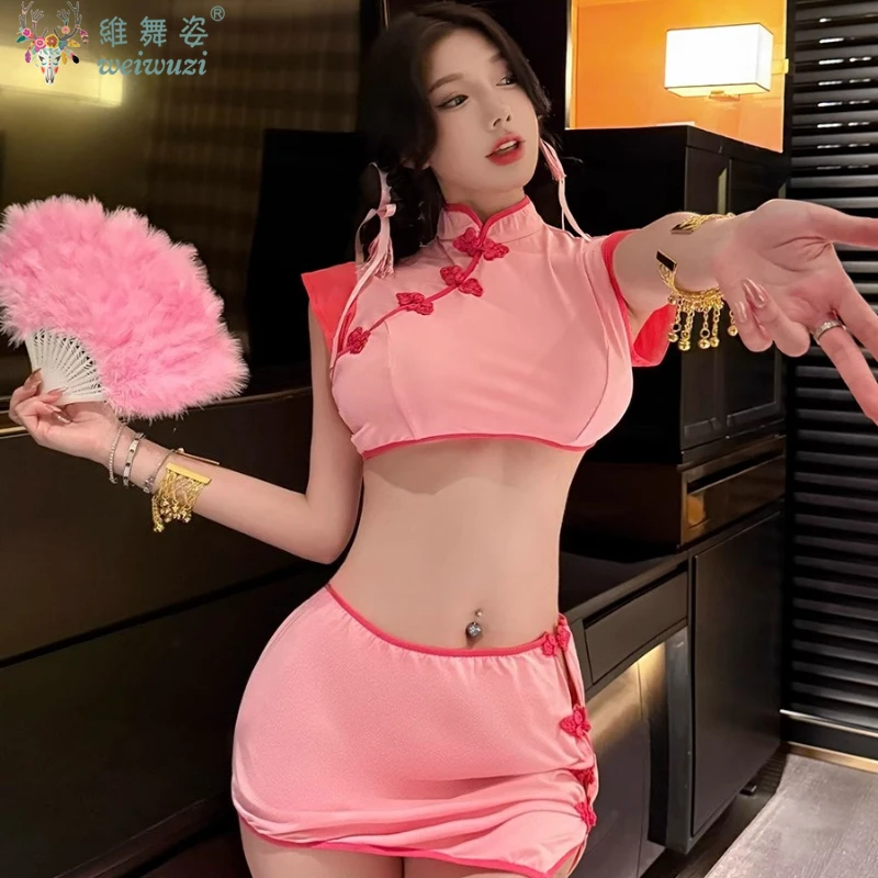 Halloween Adult Women Short Cheongsam Suit Maid Hot Sexy Role Playing Costume Uniform Temptation Exotic Fancy Cosplay Costume
Halloween Adult Women Short Cheongsam Suit Maid Hot Sexy Role Playing Costume Uniform Temptation Exotic Fancy Cosplay Costume