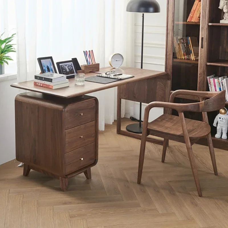 North American Black Walnut Solid Wood Desk Study Writing Table Home Office Furniture
North American Black Walnut Solid Wood Desk Study Writing Table Home Office Furniture