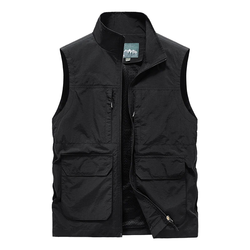Men's Leisure Vest Solid Color Tooling Style Thin Fishing Hiking Multi-Pocket Casual Loose Vest for Men Waistcoat Streetwear
Men's Leisure Vest Solid Color Tooling Style Thin Fishing Hiking Multi-Pocket Casual Loose Vest for Men Waistcoat Streetwear