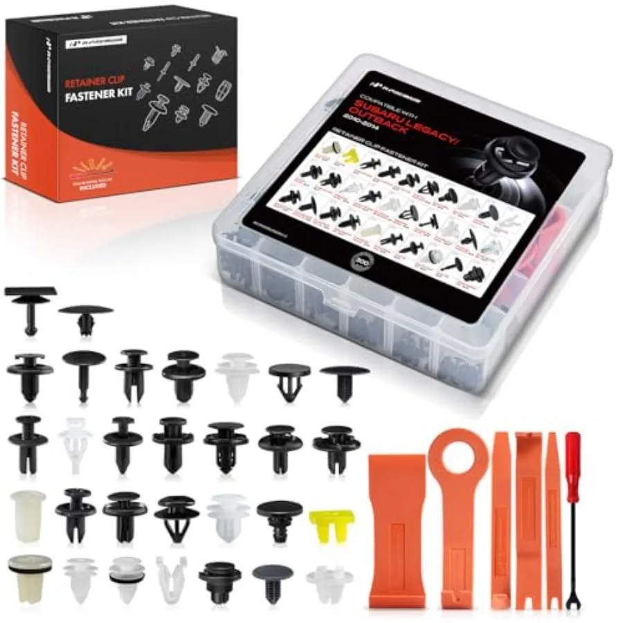30 Sizes 48.16oz Bumper Fender Cowl Vent Push Type Retainer Clips Kit Compatible with Subaru Outback/Legacy 2010-2014 Car 300PC
30 Sizes 48.16oz Bumper Fender Cowl Vent Push Type Retainer Clips Kit Compatible with Subaru Outback/Legacy 2010-2014 Car 300PC