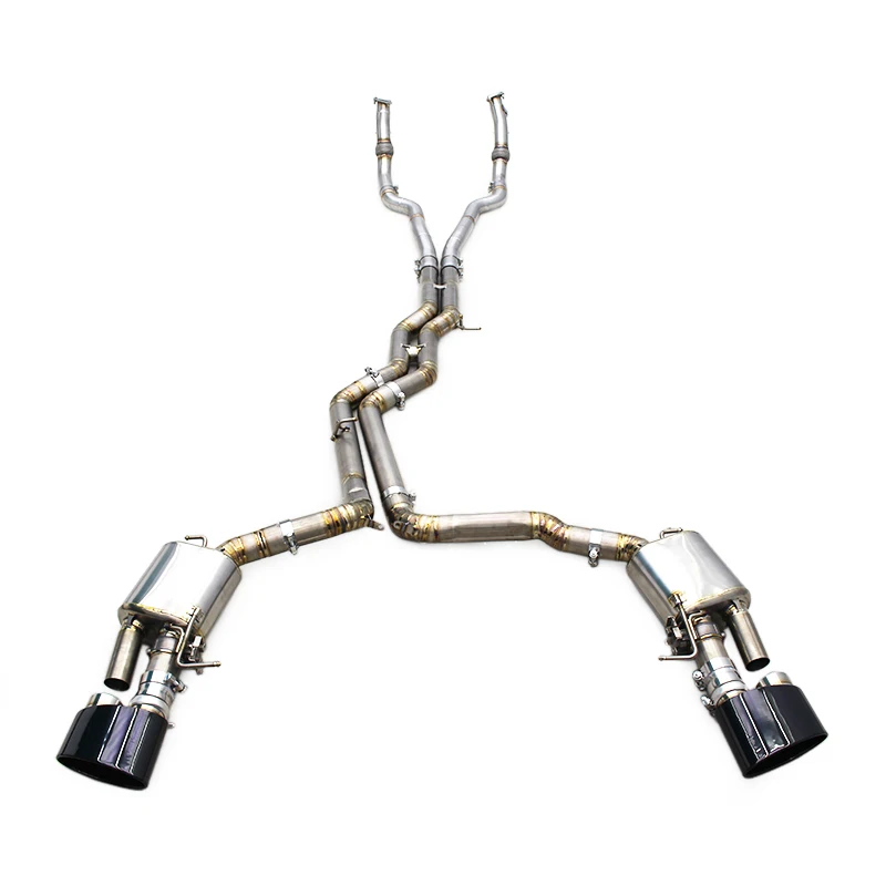 Custom SUS304 Front Titanium Exhaust Pipes Catback Muffler For Audi RS6/RS7 C8 4.0T 2019-2024 Exhaust System With OEM Valve
Custom SUS304 Front Titanium Exhaust Pipes Catback Muffler For Audi RS6/RS7 C8 4.0T 2019-2024 Exhaust System With OEM Valve