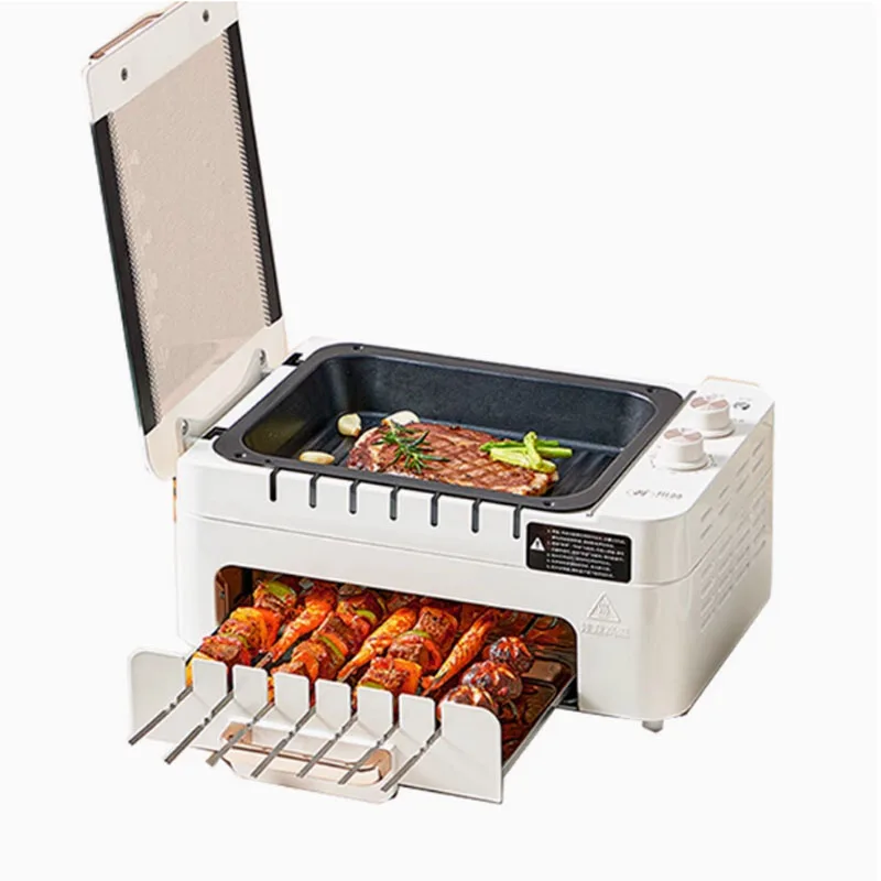 220V 2 Layers Barbecue Skewer Machine Household Electric Grill Automatic Rotating Barbecue Machine Non-stick Frying Pan
220V 2 Layers Barbecue Skewer Machine Household Electric Grill Automatic Rotating Barbecue Machine Non-stick Frying Pan
