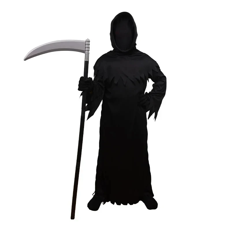 ❤2026✚Halloween Cosplay Costume Grim Reaper Scary Skeleton Costume Children Glowing Red Eyes Grim Reaper Ghost Robe Send Scythe◀
❤2026✚Halloween Cosplay Costume Grim Reaper Scary Skeleton Costume Children Glowing Red Eyes Grim Reaper Ghost Robe Send Scythe◀