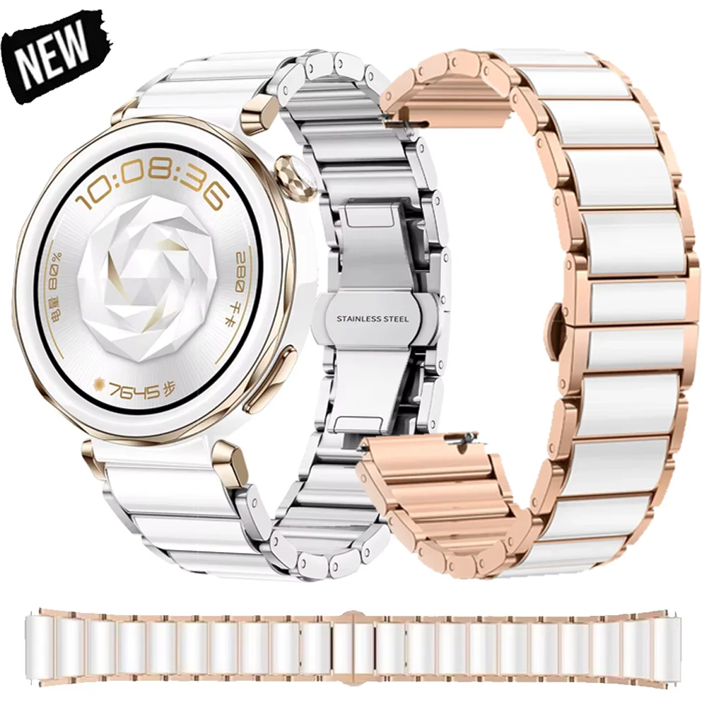 18mm Ceramic+Metal Strap for Huawei Watch GT5 Pro 42mm Woman Luxury Bracelet Wristband for Huawei Watch GT5 GT4 41mm Correa Belt
18mm Ceramic+Metal Strap for Huawei Watch GT5 Pro 42mm Woman Luxury Bracelet Wristband for Huawei Watch GT5 GT4 41mm Correa Belt