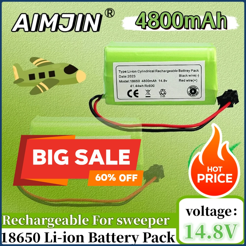 Аккумулятор 14,8 В, 4800 мАч, 4S1P SM, для Ecovacs Deebot N79 N79 SN 622 Easy RoboVac 11 11S RoboVac 30 экс.
Аккумулятор 14,8 В, 4800 мАч, 4S1P SM, для Ecovacs Deebot N79 N79 SN 622 Easy RoboVac 11 11S RoboVac 30 экс.