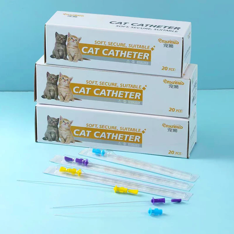 Cat Catheter With Stylet Size 2.5fr/3fr/4fr Feline Urinary Catheter Tom Cat Urine Tube for Vet
Cat Catheter With Stylet Size 2.5fr/3fr/4fr Feline Urinary Catheter Tom Cat Urine Tube for Vet