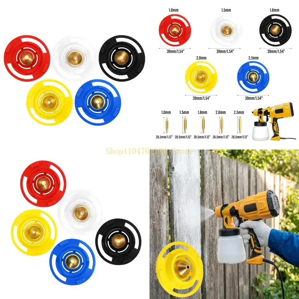 Heavy Duty Compacted Sprayed Guns Nozzle Set 1.0/1.5/1.8/2.0/2.5Mm For Easy Replacement And Maintenance In DIY Projects best
Heavy Duty Compacted Sprayed Guns Nozzle Set 1.0/1.5/1.8/2.0/2.5Mm For Easy Replacement And Maintenance In DIY Projects best