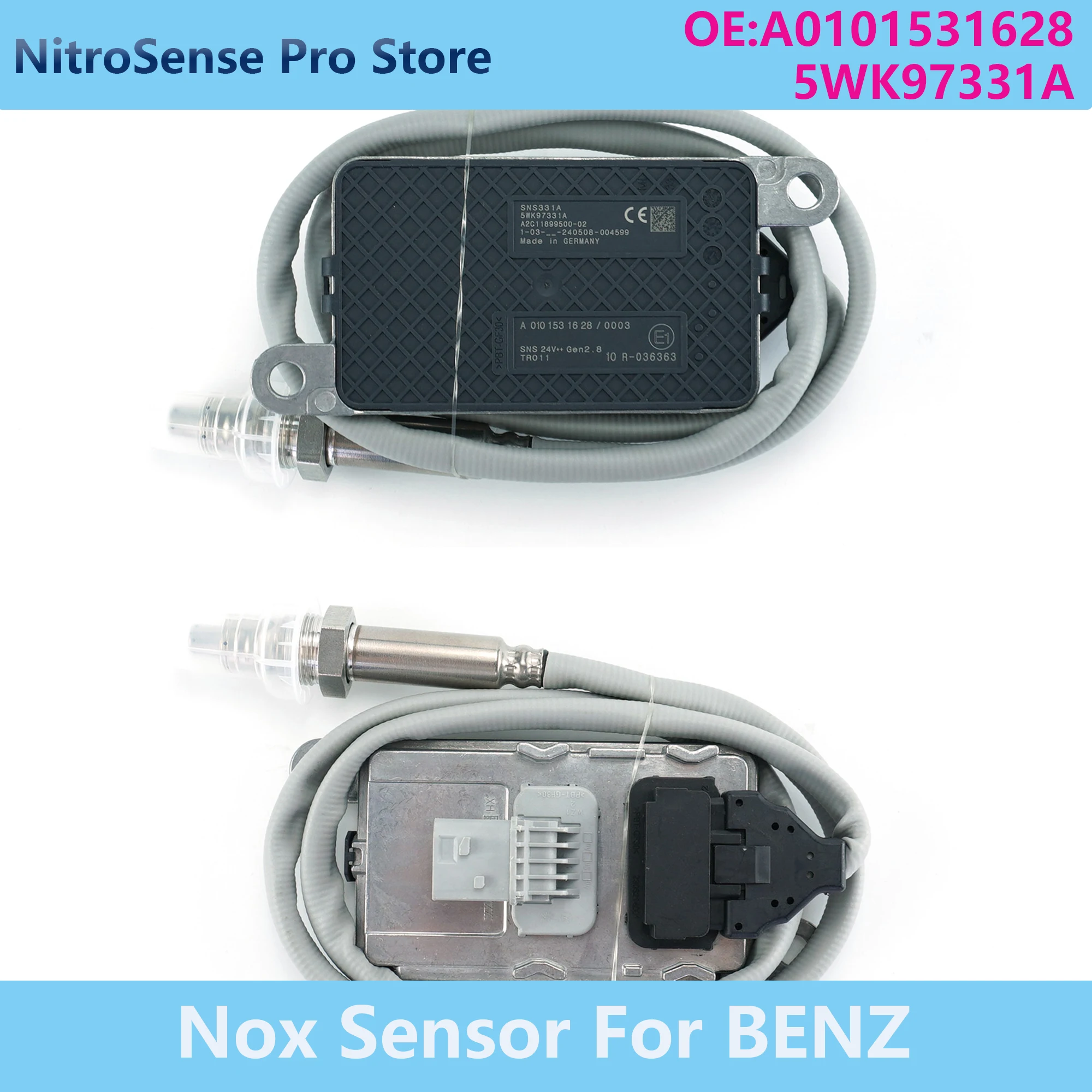 5WK97331A A0101531628 A 010 153 16 28 Nitrogen Oxide Sensor For Mercedes-Benz Actros Axor Euro 6 Truck
5WK97331A A0101531628 A 010 153 16 28 Nitrogen Oxide Sensor For Mercedes-Benz Actros Axor Euro 6 Truck