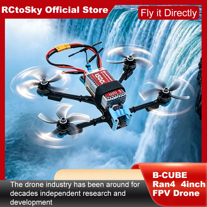 B-CUBE Ran4 4inch FPV Drone Frame Kit Carbon Fiber Racing Drone Quadcopter INAV Beatflight F722 F745 Ardupilot Flight Control
B-CUBE Ran4 4inch FPV Drone Frame Kit Carbon Fiber Racing Drone Quadcopter INAV Beatflight F722 F745 Ardupilot Flight Control