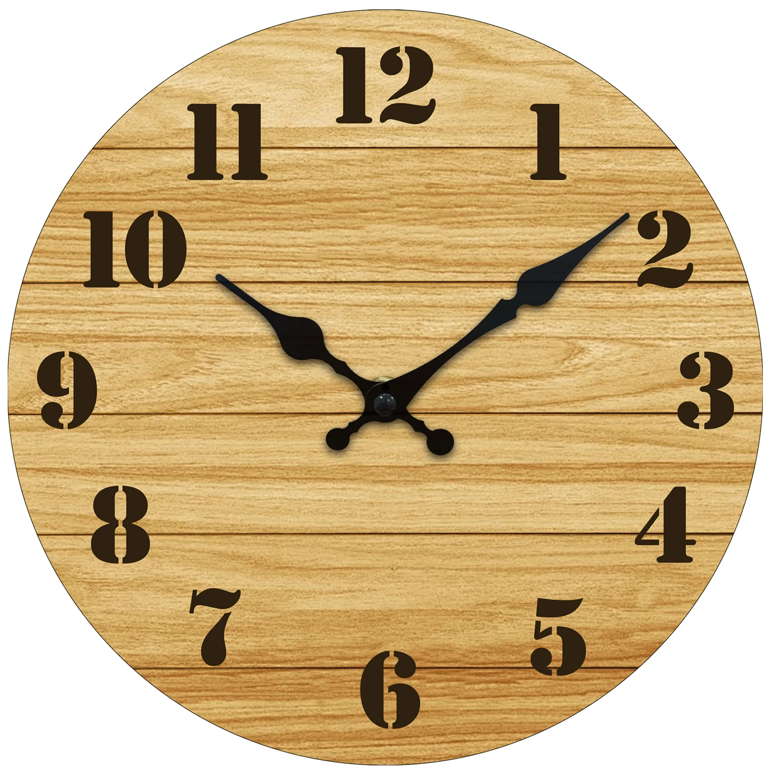 Vintage Wall Clock Large Black Numerals Natural Wood Silent Quartz Clock Bedroom Kitchen Home Decor Holiday Gift 8/10/12 Inch
Vintage Wall Clock Large Black Numerals Natural Wood Silent Quartz Clock Bedroom Kitchen Home Decor Holiday Gift 8/10/12 Inch