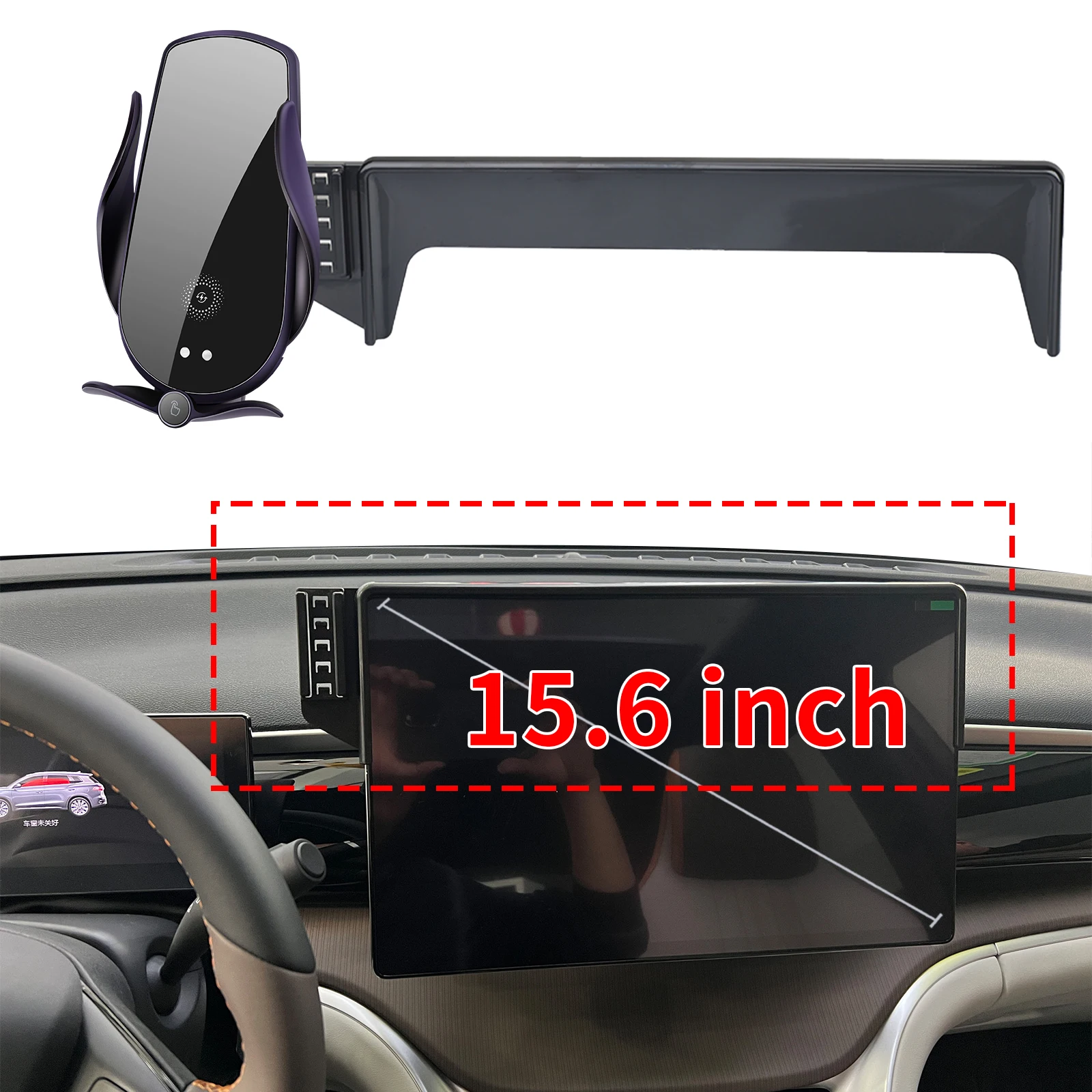 for BYD Atto 3 Yuan Plus EV 2022-2024 15.6inch Custom Fit Phone Holder Mount Dashboard Screen Base No Drill accessoires
for BYD Atto 3 Yuan Plus EV 2022-2024 15.6inch Custom Fit Phone Holder Mount Dashboard Screen Base No Drill accessoires