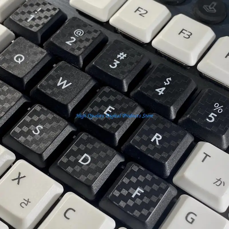 U2JE Reliabled Textured Keycap Set Showcasing Carbonfibered Textured For G813 G913