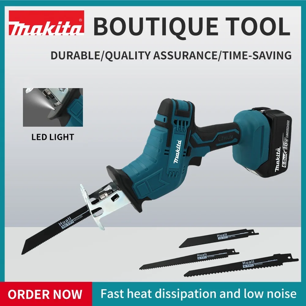 Makita Reciprocating Horse Knife High Power Handheld Multifunctional Small Electric Saw Tool Metal Wood Plastic Cutting Tool
Makita Reciprocating Horse Knife High Power Handheld Multifunctional Small Electric Saw Tool Metal Wood Plastic Cutting Tool