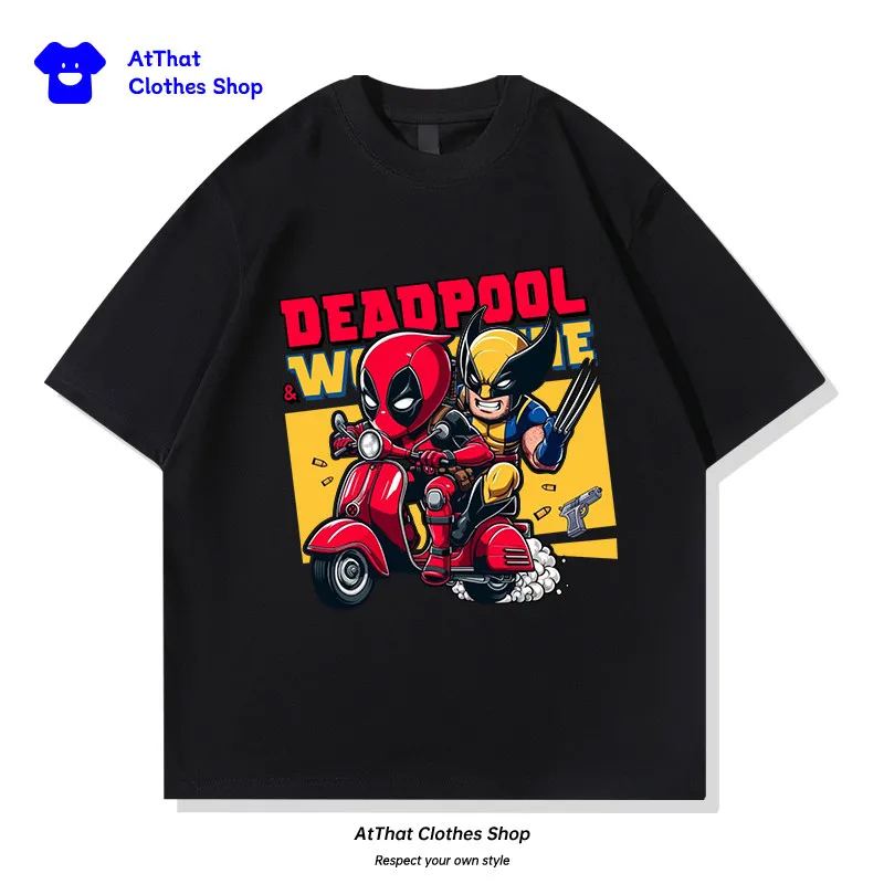 Deadpool and Wolverine Children's T-shirt Marvel Movie Merchandise Summer Pure Cotton Printed Parent-child Outfit New Top
Deadpool and Wolverine Children's T-shirt Marvel Movie Merchandise Summer Pure Cotton Printed Parent-child Outfit New Top