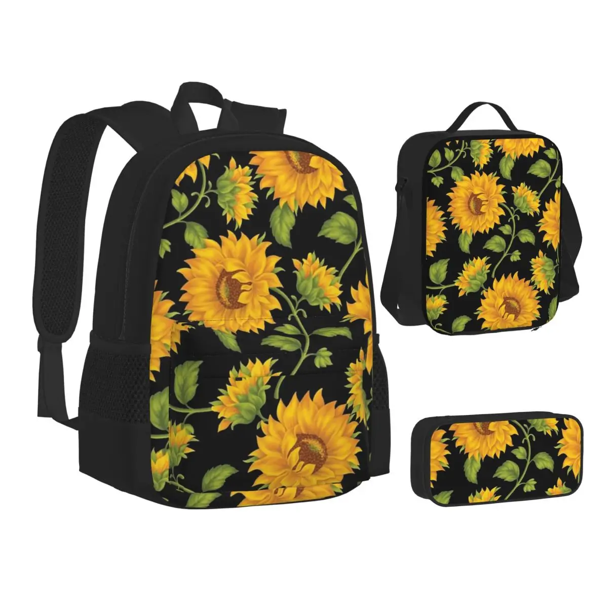 Sunflower Backpacks Students Bookbag School Bags Kids Rucksack Lunch Bag Pen Bag Three-Piece Set
Sunflower Backpacks Students Bookbag School Bags Kids Rucksack Lunch Bag Pen Bag Three-Piece Set