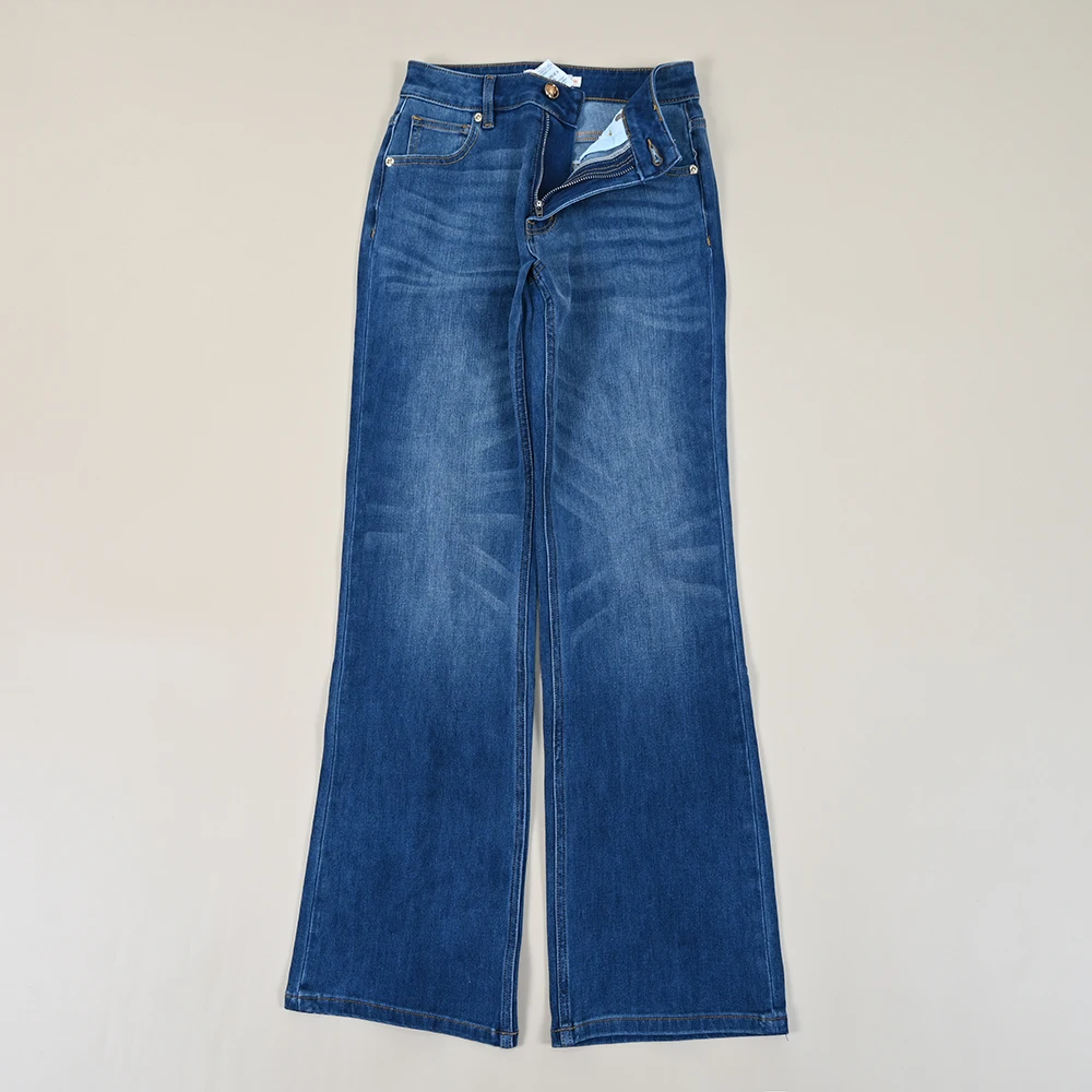 Джинсы-колокольчики с высокой талией, женские весенне-летние новые повседневные широкие брюки на молнии, универсальные длинные брюки 
Джинсы-колокольчики с высокой талией, женские весенне-летние новые повседневные широкие брюки на молнии, универсальные длинные брюки