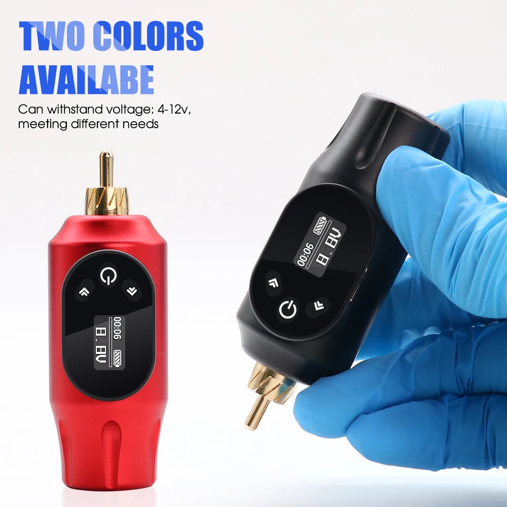 Wireless Tattoo Power Supply Mini Tattoo Pen Battery RCA Interface & LCD Digital Display 2000mAh High Capacity Tattoo Supplies
Wireless Tattoo Power Supply Mini Tattoo Pen Battery RCA Interface & LCD Digital Display 2000mAh High Capacity Tattoo Supplies