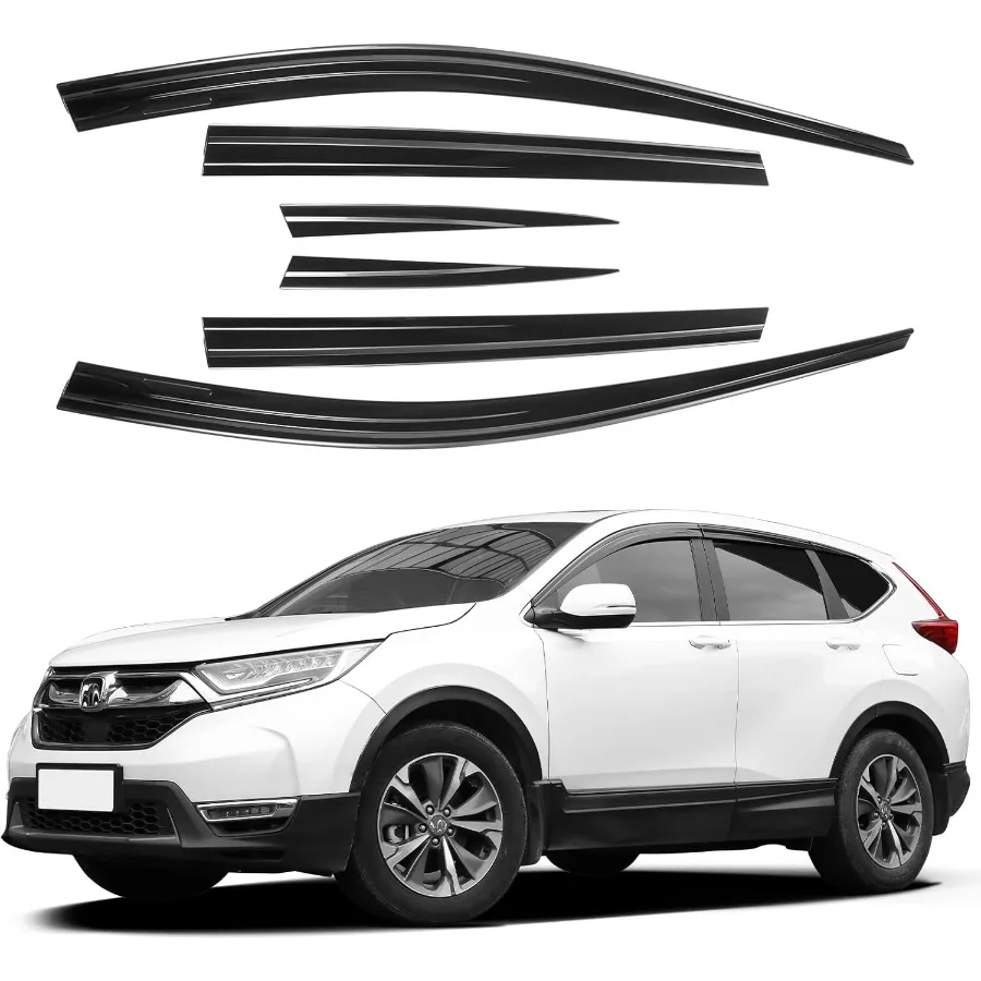 Черные защита от дождя, подходящие для Honda CRV 20172022, боковой небьющийся оконный козырек, дефлекторы для окон, козырьки от дождя, набор из 6 предметов для
Черные защита от дождя, подходящие для Honda CRV 20172022, боковой небьющийся оконный козырек, дефлекторы для окон, козырьки от дождя, набор из 6 предметов для