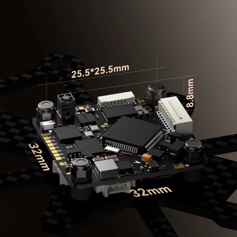 iFlight Borg F7 AIO (RX) 18A AIO FC with Built-in ELRS, Optimized for 2-4S Tiny Whoop & Micro FPV Racing Drones
iFlight Borg F7 AIO (RX) 18A AIO FC with Built-in ELRS, Optimized for 2-4S Tiny Whoop & Micro FPV Racing Drones