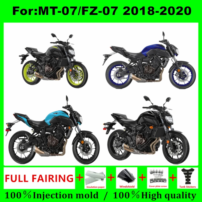 Motorcycle Injection Full Fairing Kit Fit For 2018 - 2020 Yamaha MT07 FZ07 MT-07 MT 07 2018 2019 2020 fairings kits
Motorcycle Injection Full Fairing Kit Fit For 2018 - 2020 Yamaha MT07 FZ07 MT-07 MT 07 2018 2019 2020 fairings kits