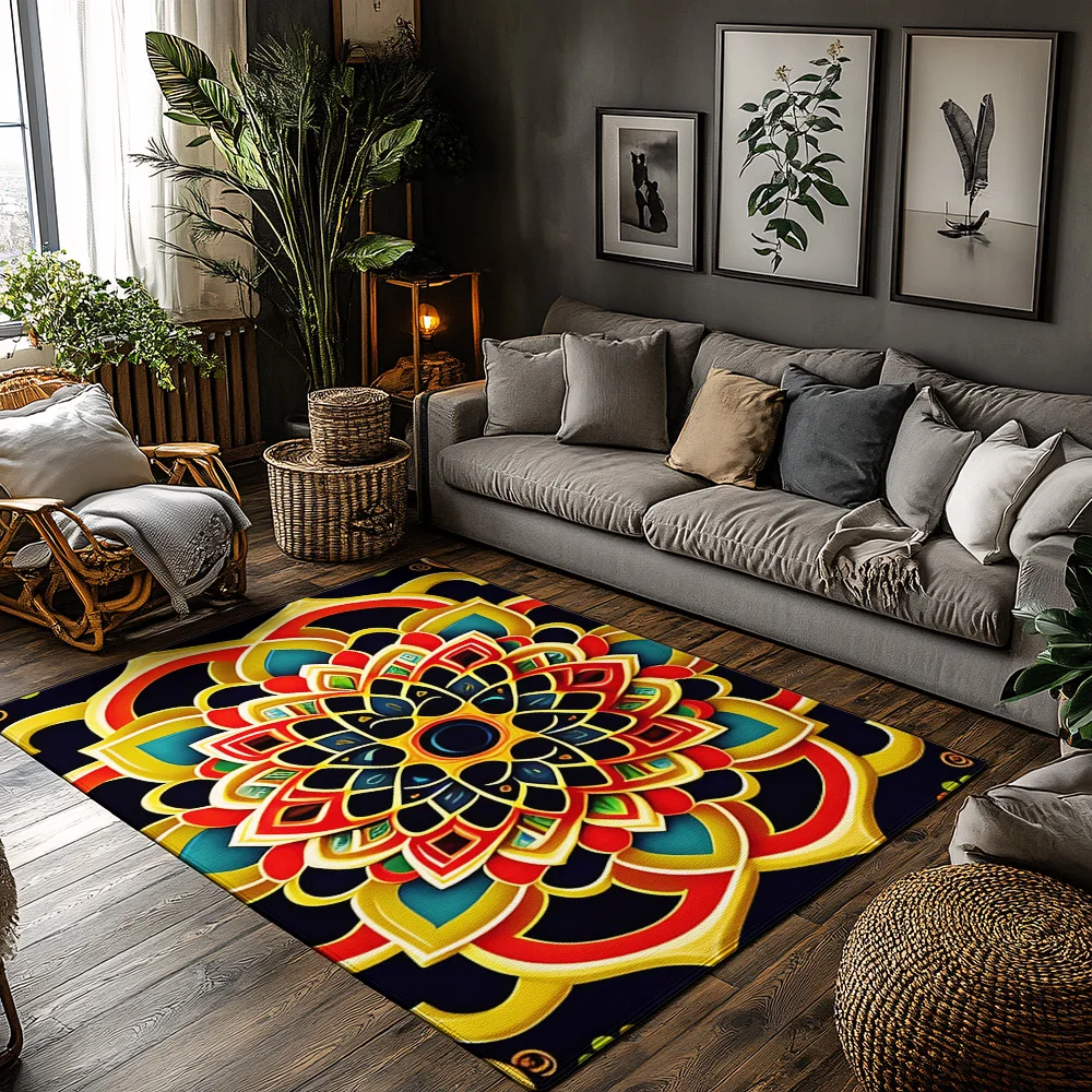 Уникальный ковер с мандалой, нескользящий напольный коврик, домашний декор, богемный ковер с рисунком для гостиной, современный абстрактный дизайн, в помещении и на открытом воздухе
Уникальный ковер с мандалой, нескользящий напольный коврик, домашний декор, богемный ковер с рисунком для гостиной, современный абстрактный дизайн, в помещении и на открытом воздухе