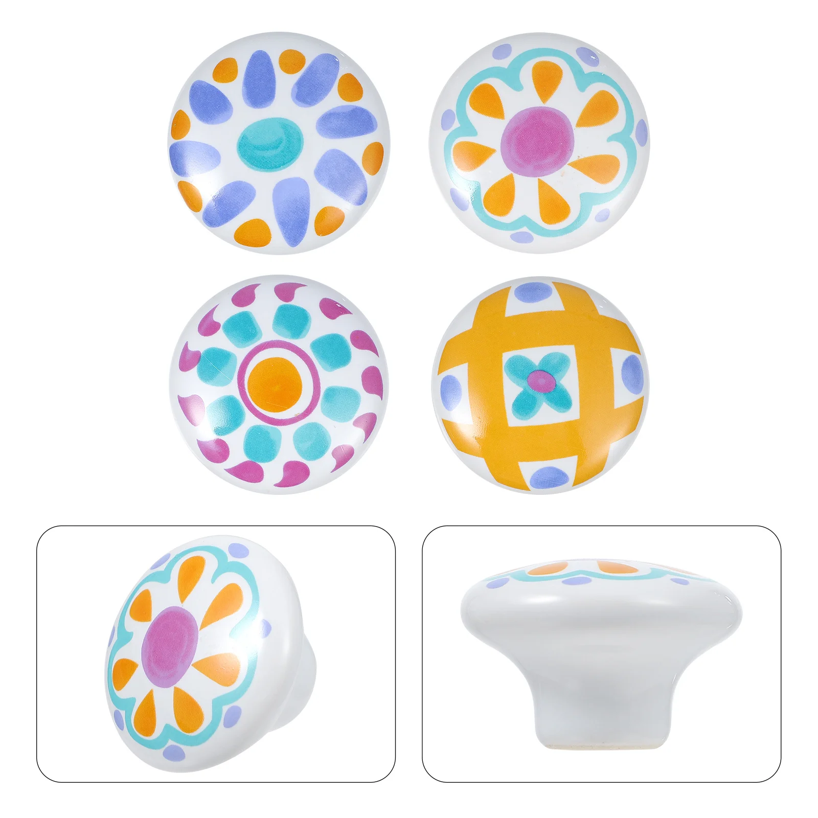 4Pcs Lovely Cartoon Ceramic Alloy Handle Durable Single Hole Round Drawer Pull Suitable for Kids Room Wardrobe Cabinet 
4Pcs Lovely Cartoon Ceramic Alloy Handle Durable Single Hole Round Drawer Pull Suitable for Kids Room Wardrobe Cabinet
