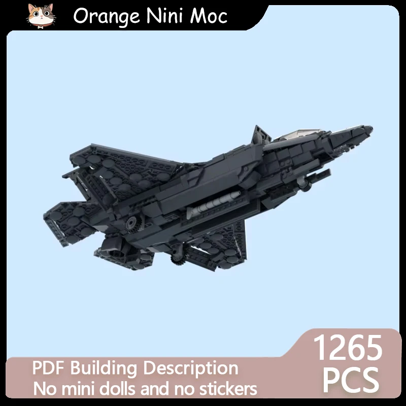 Aircraft Military Model MOC Building Bricks 1: 35 Fighter Jet F35B Modular Technology Gifts Holiday Assemble Children Toys Suit
Aircraft Military Model MOC Building Bricks 1: 35 Fighter Jet F35B Modular Technology Gifts Holiday Assemble Children Toys Suit