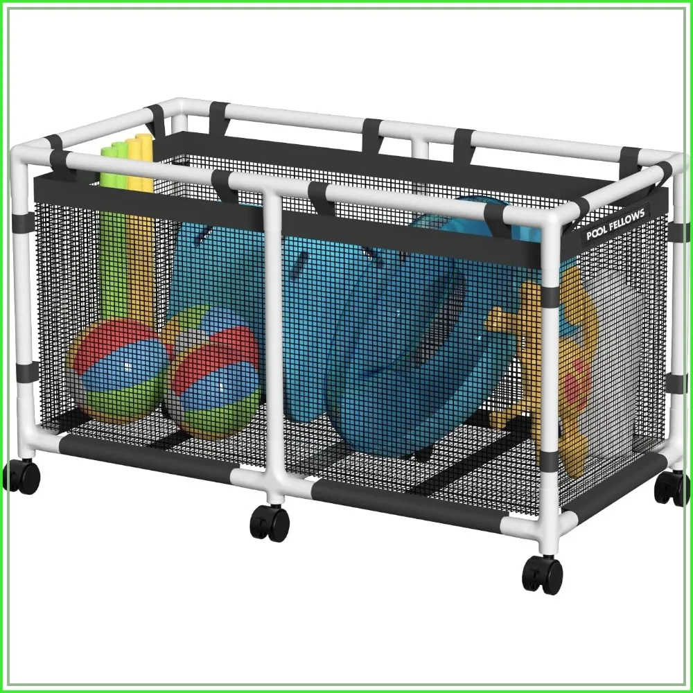 90 Gallon Pool Storage Bin, Mesh Organizer for Swimming Equipments, Holder for Noodles, Toys, Floats, Towels, Mini Plus Style
90 Gallon Pool Storage Bin, Mesh Organizer for Swimming Equipments, Holder for Noodles, Toys, Floats, Towels, Mini Plus Style