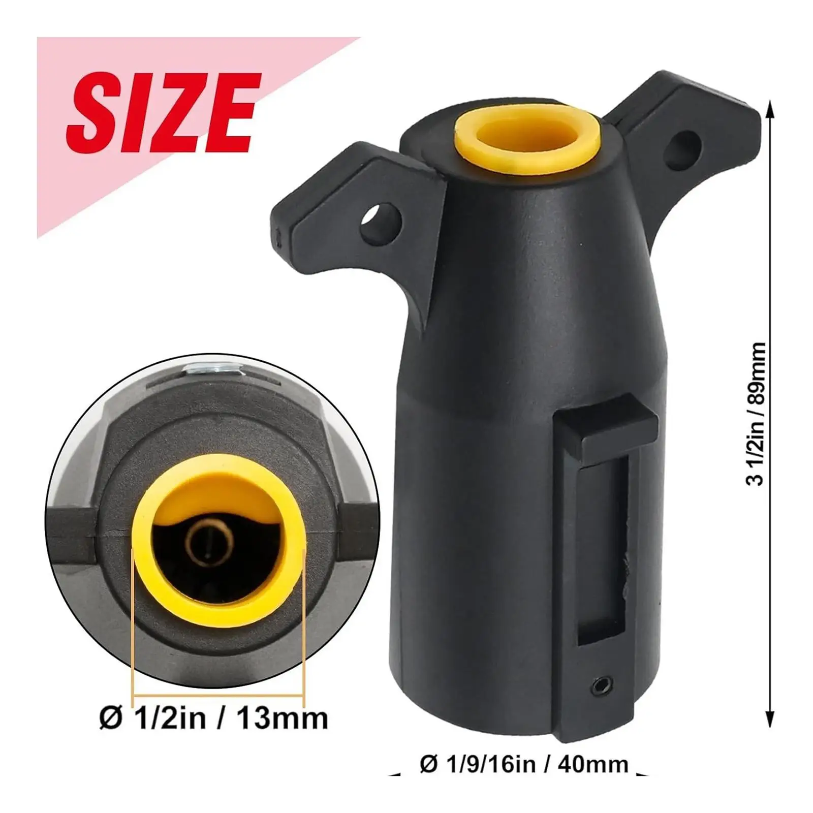 Trailer Adapter 7 Pin Easy to Install Modification Marine Sockets RV Towing Adapter Attachment Spare Part Accessories
Trailer Adapter 7 Pin Easy to Install Modification Marine Sockets RV Towing Adapter Attachment Spare Part Accessories