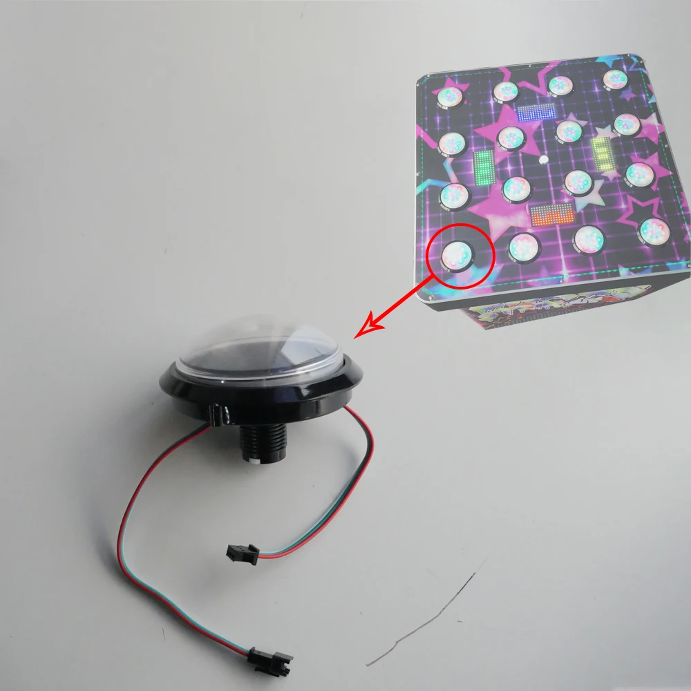 Coin-0perated Arcade DIY 5V RGB button Kit 2/4 Player Naughty Beans chaos Strike-a-ight Redemption Catch Light Game RGB button
Coin-0perated Arcade DIY 5V RGB button Kit 2/4 Player Naughty Beans chaos Strike-a-ight Redemption Catch Light Game RGB button