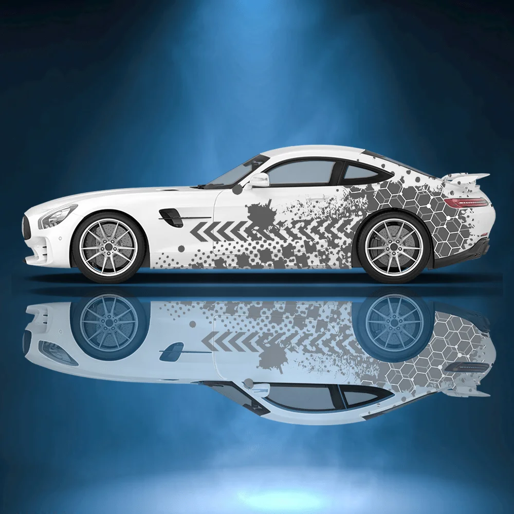 2pcs Honeycomb arrow pattern Car Side Wraps, Self-Adhesive PVC Waterproof & Scratch-Resistant Stickers, Car Accessory Gift
2pcs Honeycomb arrow pattern Car Side Wraps, Self-Adhesive PVC Waterproof & Scratch-Resistant Stickers, Car Accessory Gift