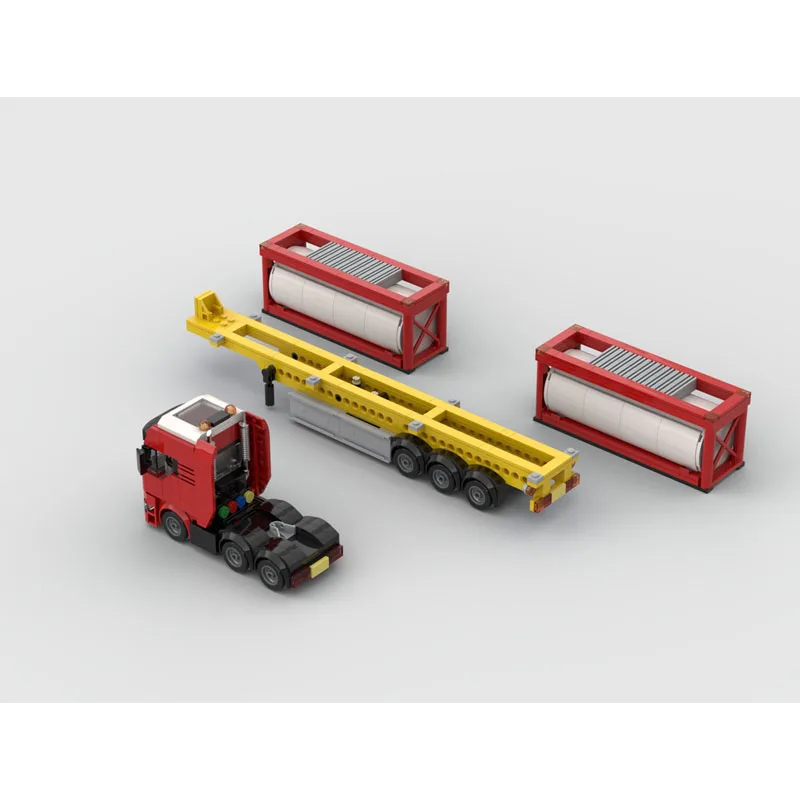 MOC-255232 New Mini Semi-Truck Building Block Model with Tank, 686 Parts, Boys' and Children's Birthday and Christmas Toy Gift
MOC-255232 New Mini Semi-Truck Building Block Model with Tank, 686 Parts, Boys' and Children's Birthday and Christmas Toy Gift