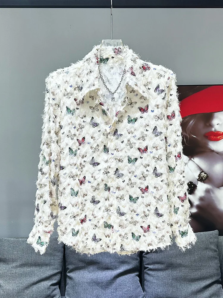 Faionable Men's Slim Fit irt Spring Season Tassel White Long Sve arp Collar Thin Sle Casual Wear
Faionable Men's Slim Fit irt Spring Season Tassel White Long Sve arp Collar Thin Sle Casual Wear