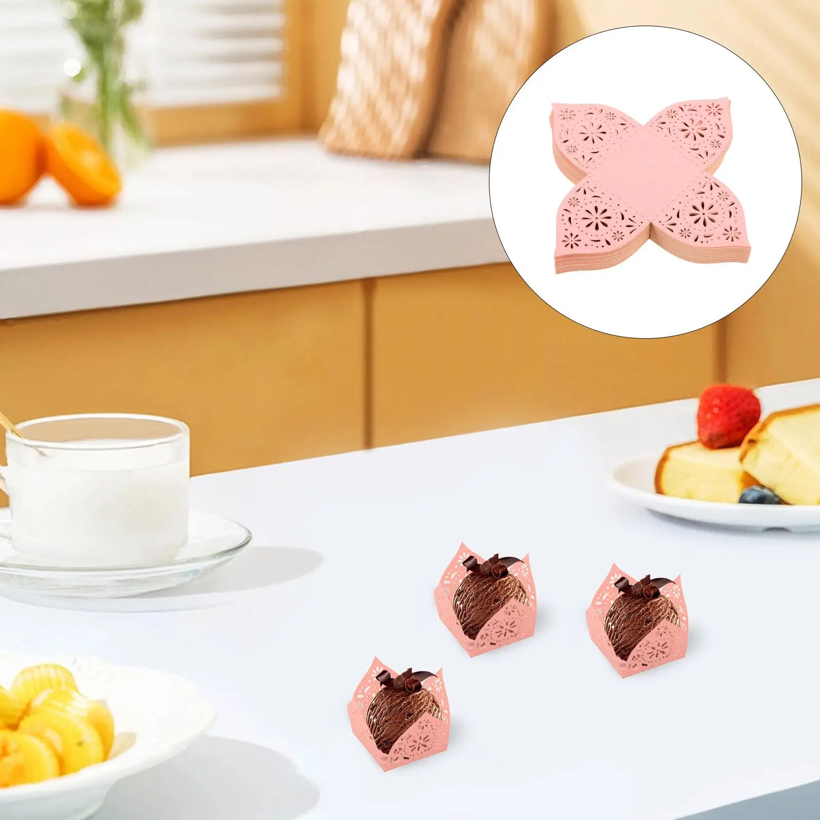 50 Pcs Decorative Candy Box Hollow Chocolate Truffle Liners Pink Paper Mini Baking Cups Valentine Day Party Supplies
50 Pcs Decorative Candy Box Hollow Chocolate Truffle Liners Pink Paper Mini Baking Cups Valentine Day Party Supplies