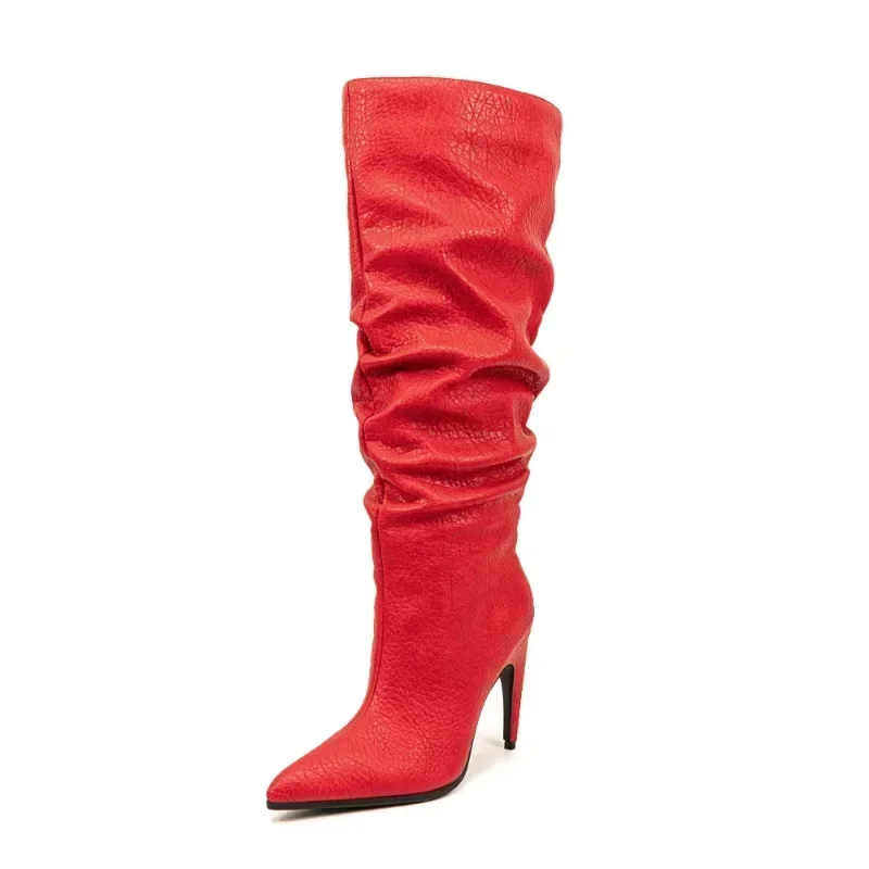 European And American Sleeve Knee Length Pleated Boots,2024 Autumn And Winter Fashion Pointed Banquet Women's Boots
European And American Sleeve Knee Length Pleated Boots,2024 Autumn And Winter Fashion Pointed Banquet Women's Boots