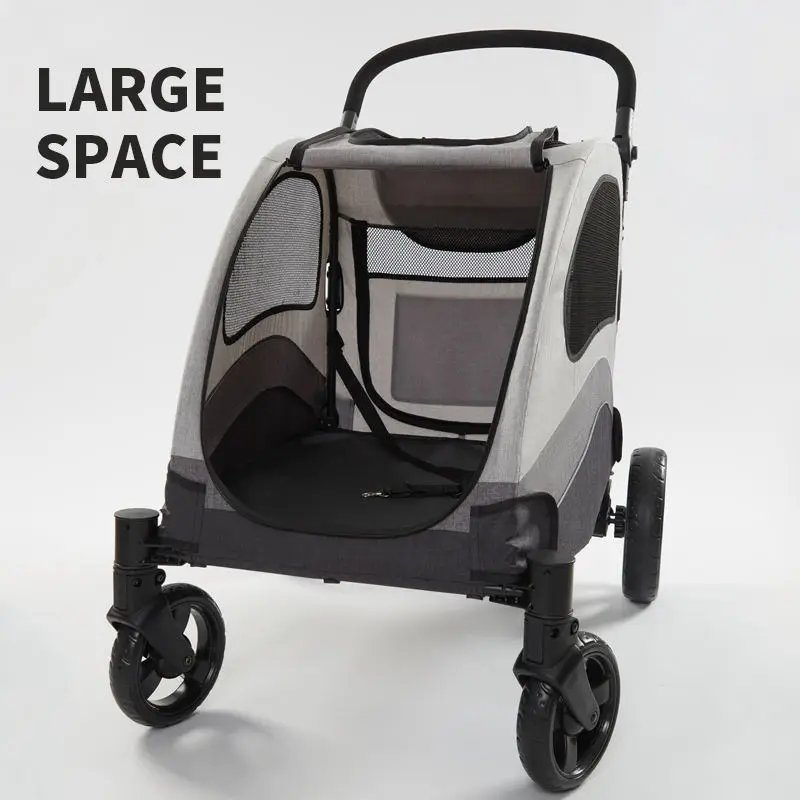 STLFLuxury 4-Wheel Pet Stroller Detachable Cage Easy One-Hand Fold Lightweight Travel Carrier Transparent Fabric Fashion for Dog
STLFLuxury 4-Wheel Pet Stroller Detachable Cage Easy One-Hand Fold Lightweight Travel Carrier Transparent Fabric Fashion for Dog