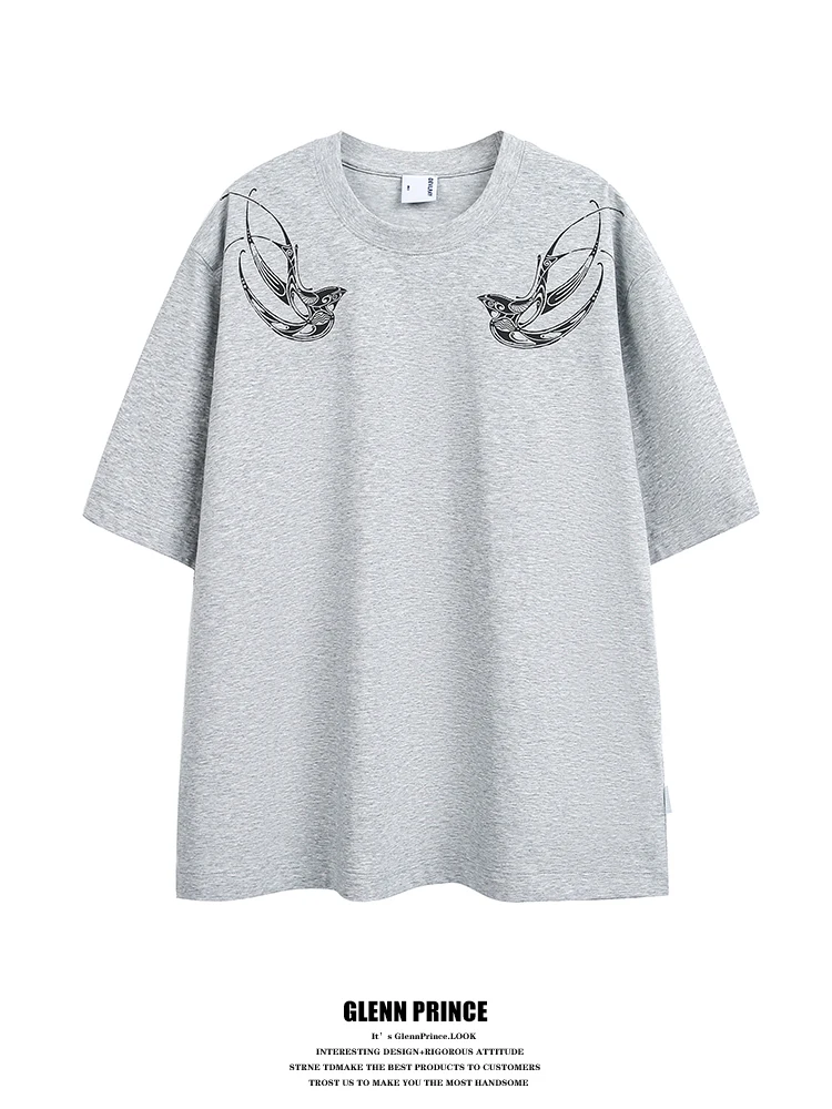 American High Street Double Flying Swan Print Sorona Short Sleeve Men's CleanFit Handsome Half Sleeve T-Shirt Casual Summer C...
American High Street Double Flying Swan Print Sorona Short Sleeve Men's CleanFit Handsome Half Sleeve T-Shirt Casual Summer C...