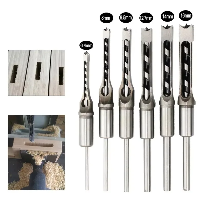 1PC HSS Twist Drill Bits Square Auger Mortising Chisel Drill Set Square Hole Woodworking Drill Tools Kit Set Extended Saw
1PC HSS Twist Drill Bits Square Auger Mortising Chisel Drill Set Square Hole Woodworking Drill Tools Kit Set Extended Saw