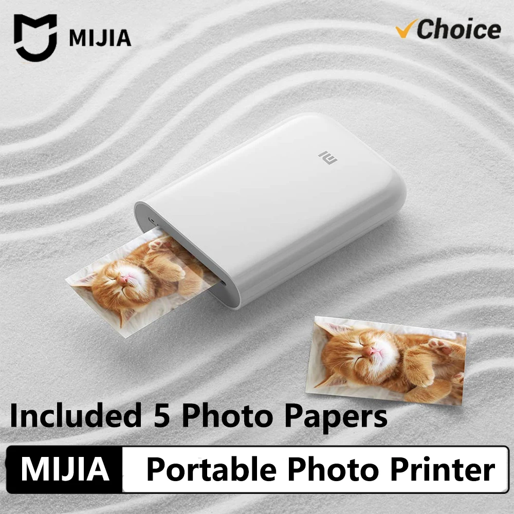 MIJIA AR Printer 300dpi Portable Photo Mini Pocket With DIY Share 500mAh Picture Printer Pocket Printer Work With Mihome APP
MIJIA AR Printer 300dpi Portable Photo Mini Pocket With DIY Share 500mAh Picture Printer Pocket Printer Work With Mihome APP