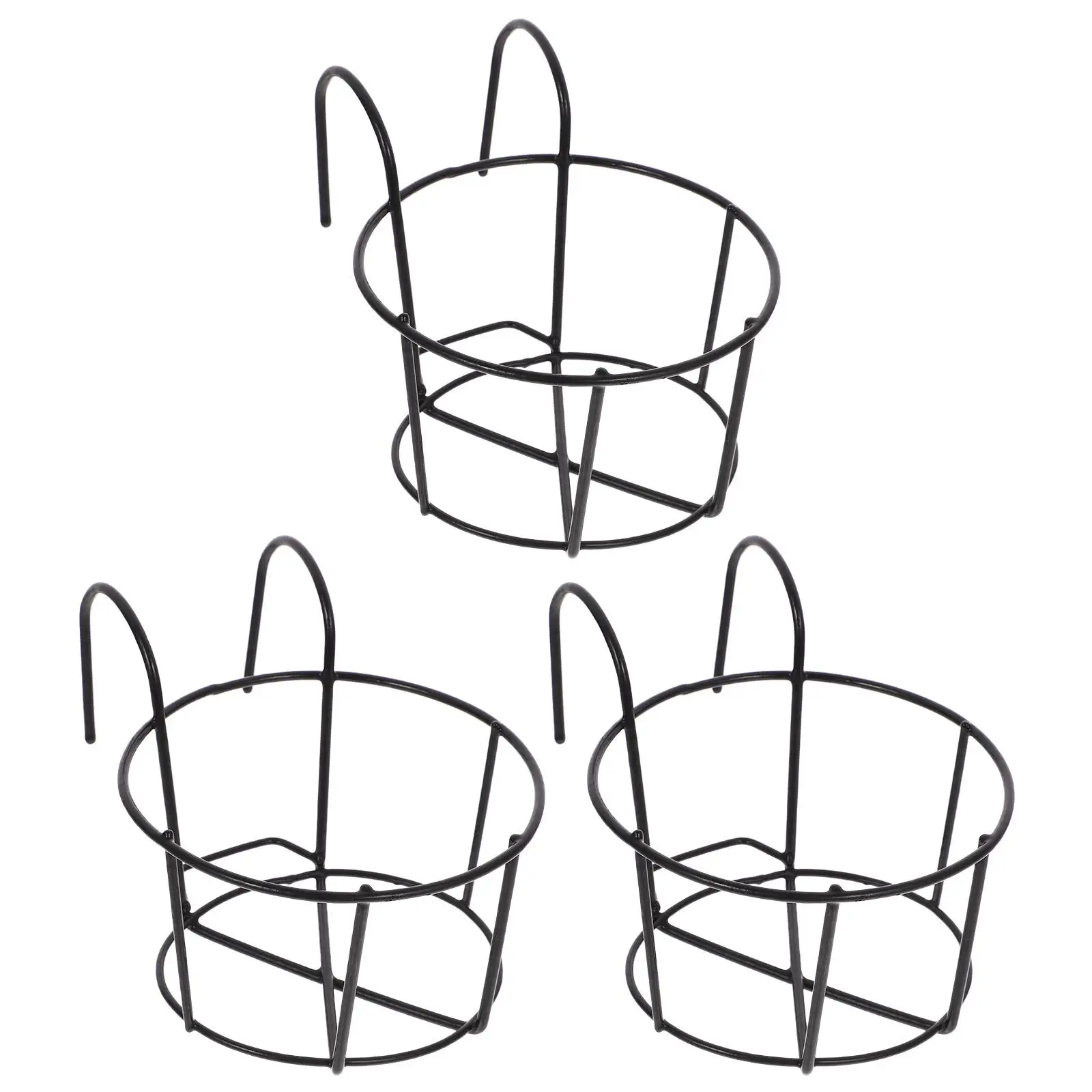 3 Pcs Circular Flower St Plant Railing Planter Holder Metal Balcony Hanging Pot Decor Garden Durable Trough Liners
3 Pcs Circular Flower St Plant Railing Planter Holder Metal Balcony Hanging Pot Decor Garden Durable Trough Liners