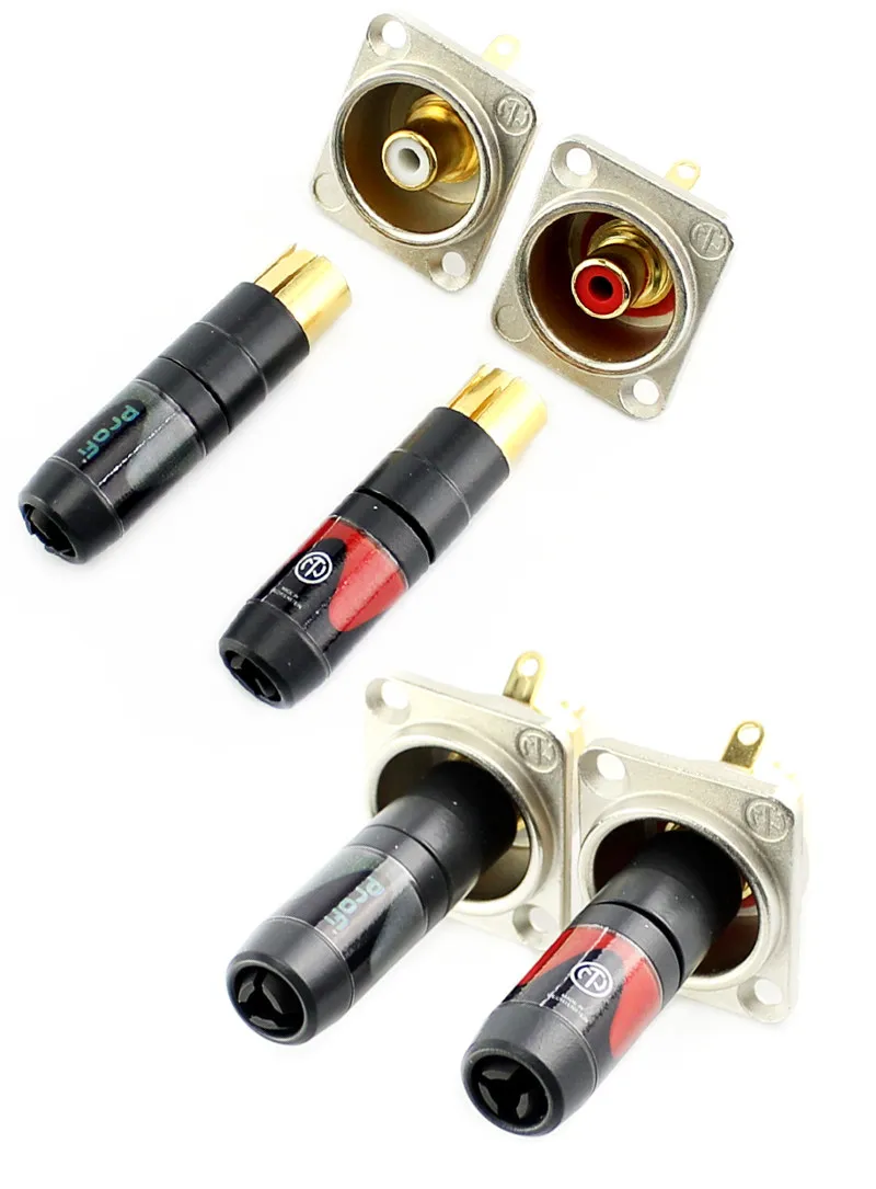 HiFi RCA Audio Video AV Chassis Mount Female Jack Red White NF2D-2 NF2D-9 Audiophile Grade Amplifier CD Player DIY Replacement
HiFi RCA Audio Video AV Chassis Mount Female Jack Red White NF2D-2 NF2D-9 Audiophile Grade Amplifier CD Player DIY Replacement