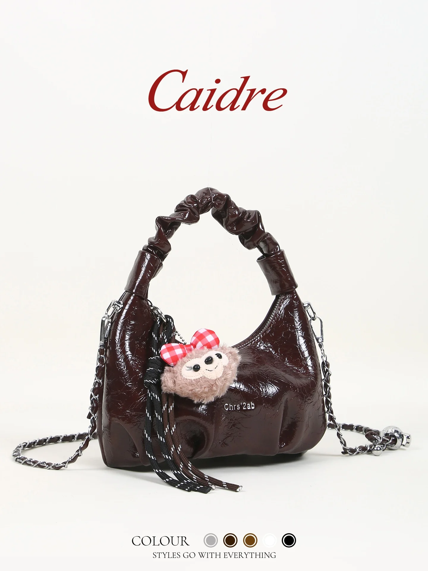 Caidre2026 Cloud Shape Fashionable Handbag Women's Commuter Chain Bag Single Shoulder Slant Cross Small Bag Soft PU Leather
Caidre2026 Cloud Shape Fashionable Handbag Women's Commuter Chain Bag Single Shoulder Slant Cross Small Bag Soft PU Leather