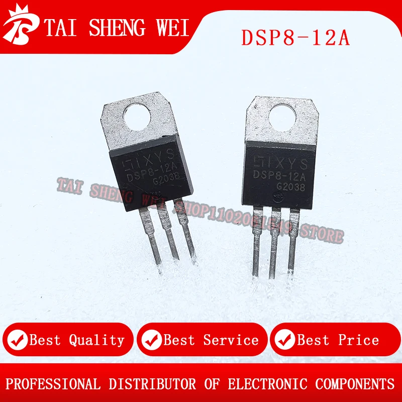 10 шт. новых DSP8-12A DSP8-12 линейных диодов быстрого восстановления TO-220 8A 1200 В
10 шт. новых DSP8-12A DSP8-12 линейных диодов быстрого восстановления TO-220 8A 1200 В