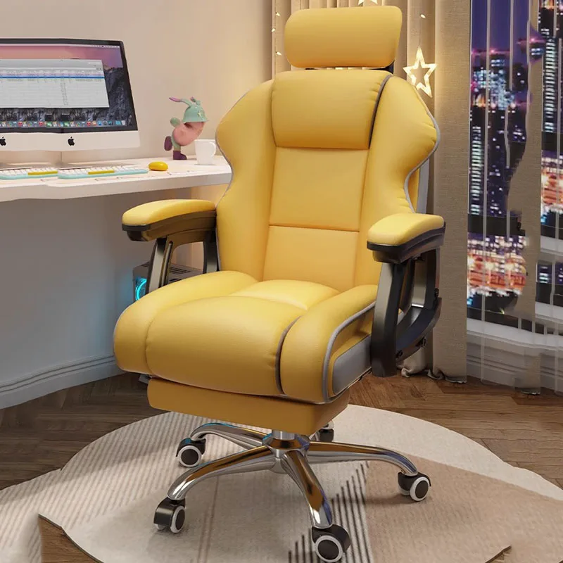 Comfortable Nordic Office Chair Back Design Yellow Luxury Gaming Office Chair Mobile Comfy Cadeiras De Escritorio Furniture
Comfortable Nordic Office Chair Back Design Yellow Luxury Gaming Office Chair Mobile Comfy Cadeiras De Escritorio Furniture