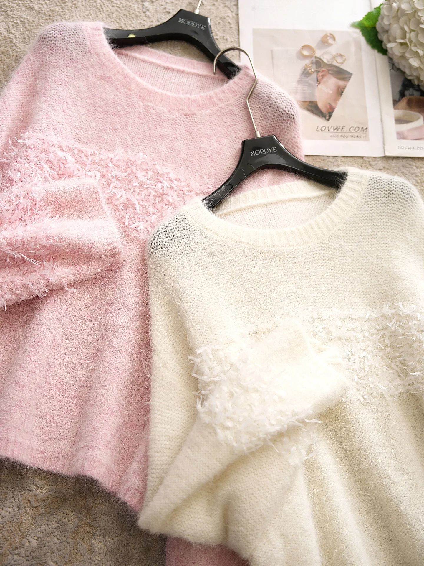 Winter Knitted Cardigan in Pink with Fringe Soft Camere Women's Loose Fit Long Sve round Ne Warm And Sli
Winter Knitted Cardigan in Pink with Fringe Soft Camere Women's Loose Fit Long Sve round Ne Warm And Sli