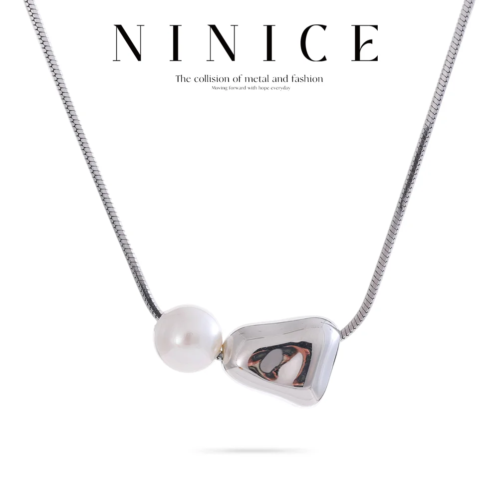 NiNice Necklaces for Women Stainless Steel Jewelry Heart Shaped Imitation Pearl Pendant Detachable Fashionable Personalized Gift
NiNice Necklaces for Women Stainless Steel Jewelry Heart Shaped Imitation Pearl Pendant Detachable Fashionable Personalized Gift