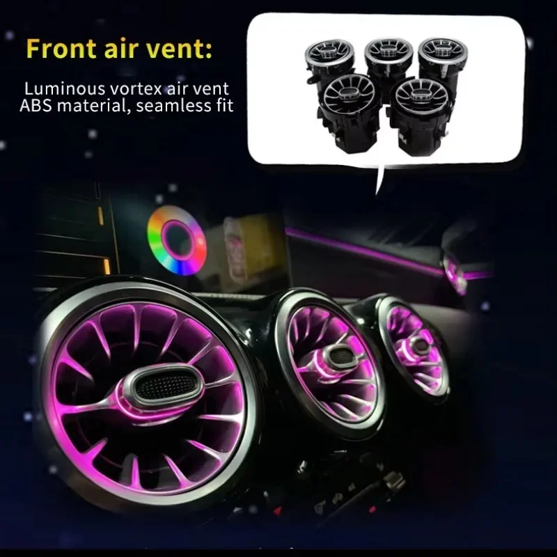 For Mercedes-Benz CLA-class W118 2020-2022 High Quality Front Air Vent Interior 64 Colors Atmosphere Lights
For Mercedes-Benz CLA-class W118 2020-2022 High Quality Front Air Vent Interior 64 Colors Atmosphere Lights